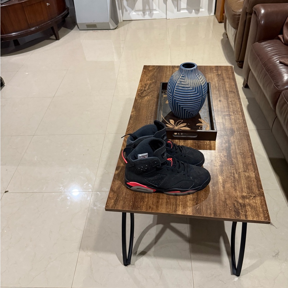 Jordan Black and Red Sneakers